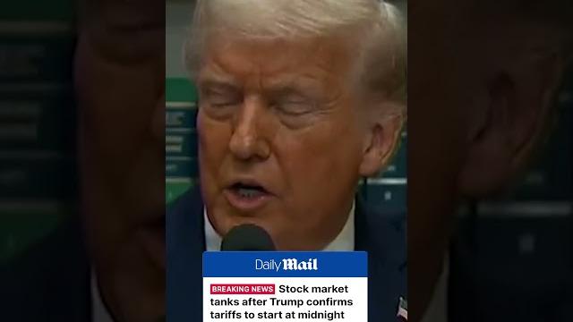 Stock market tanks after trump confirms tariffs Stock market tanks after trump confirms tariffs