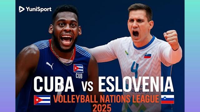 Cuba vs eslovenia. volleyball nations league 2025. Cuba vs eslovenia. volleyball nations league 2025.
