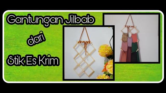 Diy gantungan jilbab dari stik es krim Diy gantungan jilbab dari stik es krim