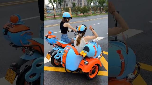 My new way to start #motovlog #motorcycle #cute My new way to start #motovlog #motorcycle #cute