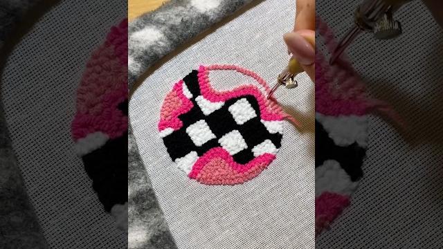 Punch needle with me! #embroidery #punchneedle #asmr #satisfying #relaxing #diy #crochet #handmade Punch needle with me! #embroidery #punchneedle #asmr #satisfying #relaxing #diy #crochet #handmade