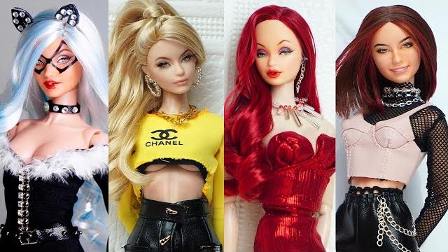 Barbie doll makeover transformation ~ diy miniature ideas for barbie ~ wig, dress, faceup, and more! Barbie doll makeover transformation ~ diy miniature ideas for barbie ~ wig, dress, faceup, and more!