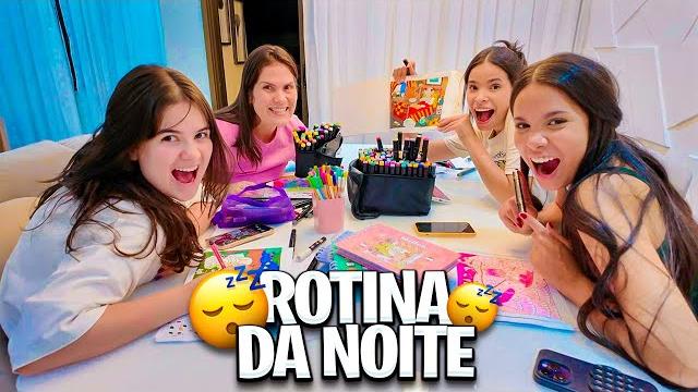 Rotina da noite com as meninas! Rotina da noite com as meninas!