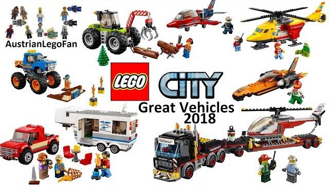 All lego city great vehicles 2018 - lego speed build review All lego city great vehicles 2018 - lego speed build review