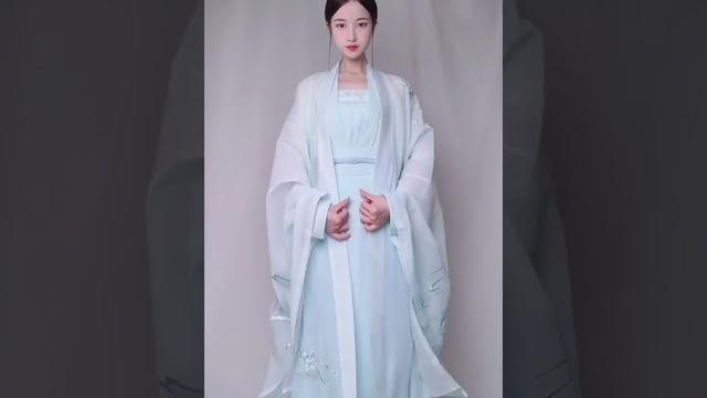 Chinese traditional clothes, hanfu. clean like water. Chinese traditional clothes, hanfu. clean like water.
