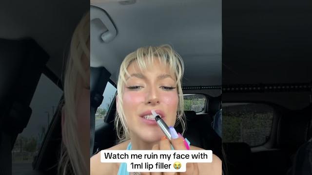 Why not let me be the test dummy & yes it burns but it's 10000% worth it #lipfiller #lipgloss Why not let me be the test dummy & yes it burns but it's 10000% worth it #lipfiller #lipgloss