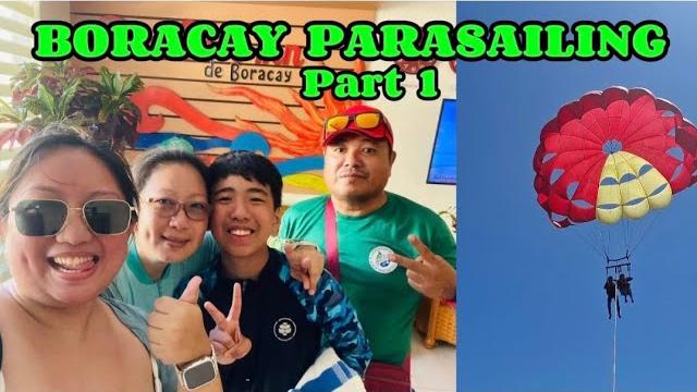 Boracay parasailing w/ my guests mam geraldine & family from manila city (part 1) || by: rene cosido Boracay parasailing w/ my guests mam geraldine & family from manila city (part 1) || by: rene cosido