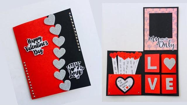 Beautiful handmade valentine's day card idea/easy and beautiful card for valentine's day Beautiful handmade valentine's day card idea/easy and beautiful card for valentine's day
