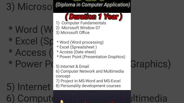 Dca course syllabus #shortsvideo #youtube #trending #viralvideo #viral #shortfeed #like#dca course Dca course syllabus #shortsvideo #youtube #trending #viralvideo #viral #shortfeed #like#dca course