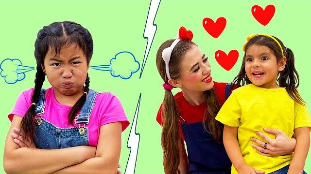 Jannie & ellie learning about jealousy & rules of behavior | good & bad behavior for kids Jannie & ellie learning about jealousy & rules of behavior | good & bad behavior for kids