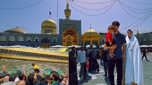 Visiting the holy shrine of imam reza (as) and shopping for souvenirs by ibrahim and soghra Visiting the holy shrine of imam reza (as) and shopping for souvenirs by ibrahim and soghra