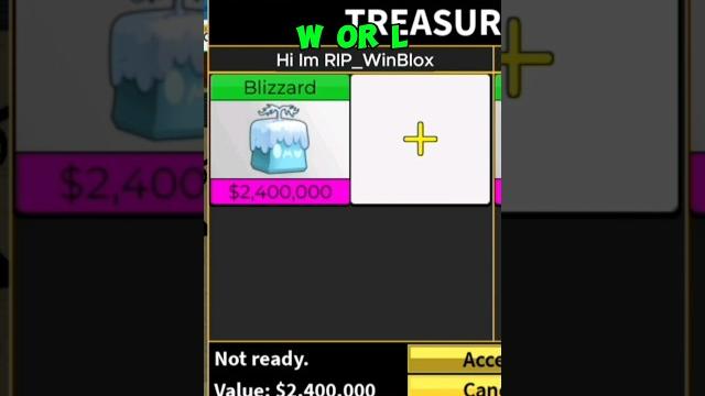 Trading blizzard in #bloxfruits Trading blizzard in #bloxfruits