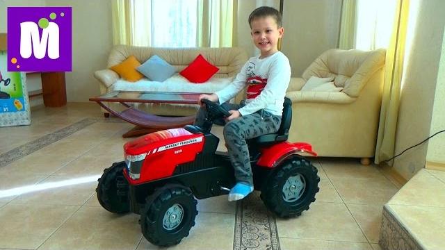 Трактор большой педальный для мальчиков Трактор большой педальный для мальчиков