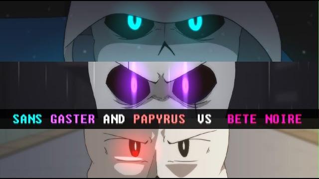 Sans, gaster & papyrus vs bete noire | glitchtale fight scenes (3/3) Sans, gaster & papyrus vs bete noire | glitchtale fight scenes (3/3)