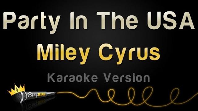 Miley cyrus - party in the usa (karaoke version) Miley cyrus - party in the usa (karaoke version)