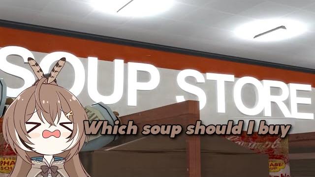 Mumei having tough times at the grocery store Mumei having tough times at the grocery store