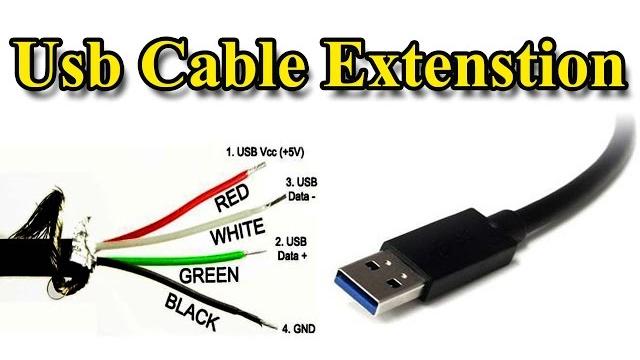Usb cable | extension different wire color Usb cable | extension different wire color