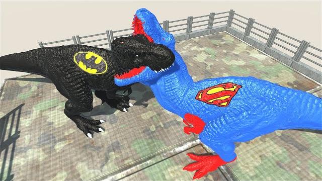 Superman t-rex death fall - animal revolt battle simulator Superman t-rex death fall - animal revolt battle simulator