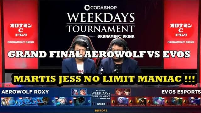Jess no limit maniac | match 2 aerowolf roxy vs evos e sport | codashop weekdays tournament Jess no limit maniac | match 2 aerowolf roxy vs evos e sport | codashop weekdays tournament