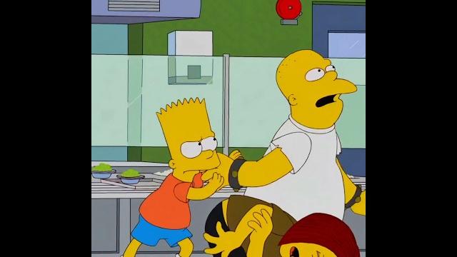 Барт научился драться #симпсоны #мультик #simpsons Барт научился драться #симпсоны #мультик #simpsons