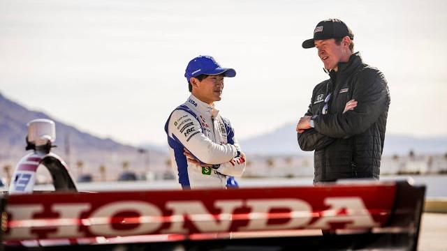 Behind the scenes: yuki tsunoda drives a honda indycar Behind the scenes: yuki tsunoda drives a honda indycar