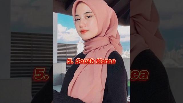 Top 10 countries with their hijab style #shorts Top 10 countries with their hijab style #shorts