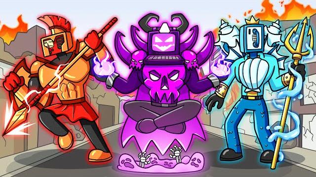 Skibidi toilet, but they're gods?! (cartoon animation) Skibidi toilet, but they're gods?! (cartoon animation)