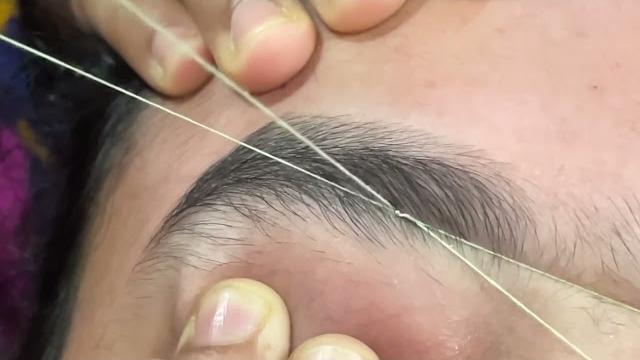 Full arch eyebrows threading tutorial for beginners// thick arch eyebrows threading step by step Full arch eyebrows threading tutorial for beginners// thick arch eyebrows threading step by step