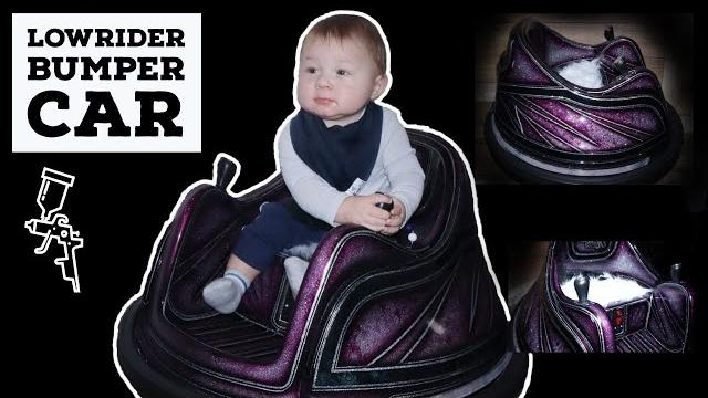 Custom paint lowrider style bumper car Custom paint lowrider style bumper car