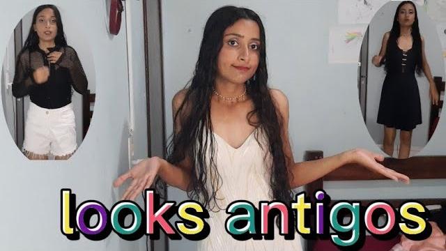 Provando roupas antigas Provando roupas antigas