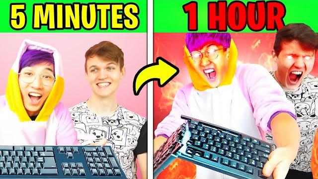 Playing games but they get more impossible every 5 minutes! (*we rage*) Playing games but they get more impossible every 5 minutes! (*we rage*)