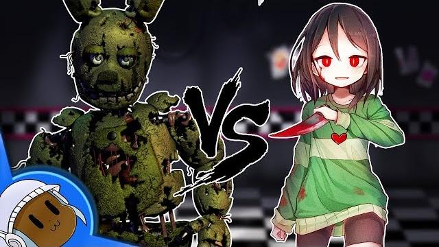Chara vs purple guy Chara vs purple guy