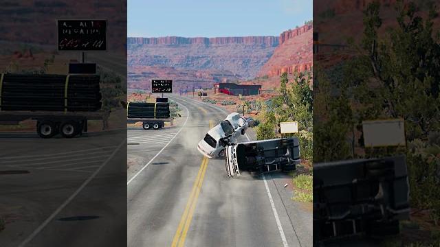 Realistic highway car crashes #11 Realistic highway car crashes #11