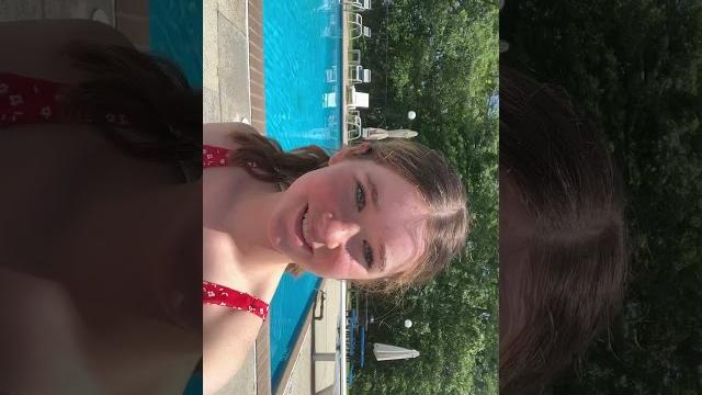 The pool 🩵 #girls #pool #fyp The pool 🩵 #girls #pool #fyp
