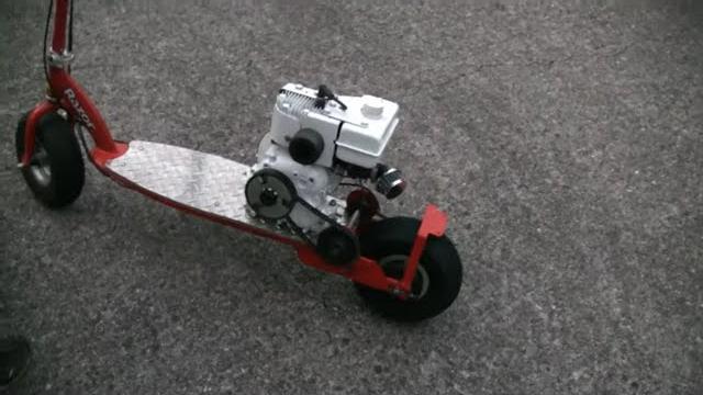 Motorized scooter engine swap (part 6) Motorized scooter engine swap (part 6)