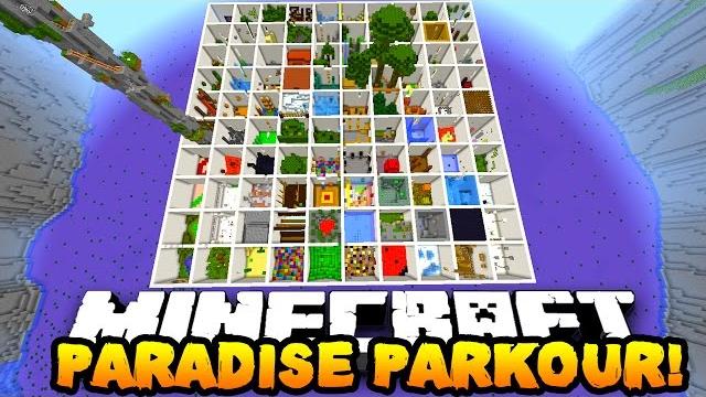 Minecraft paradise parkour! (over 100 stages & hour long parkour map!) w/prestonplayz & mrwoofless Minecraft paradise parkour! (over 100 stages & hour long parkour map!) w/prestonplayz & mrwoofless