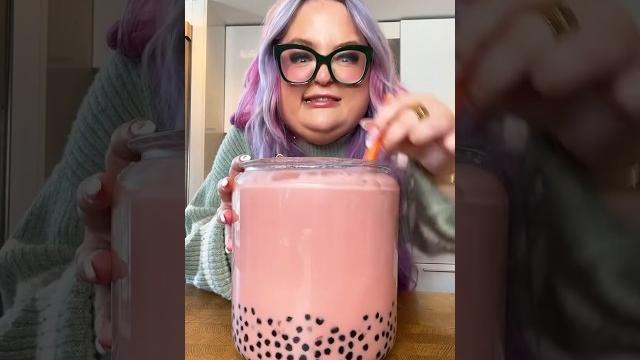 Worlds largest boba?! #shorts Worlds largest boba?! #shorts
