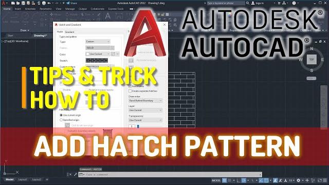 Autocad how to add hatch patterns Autocad how to add hatch patterns