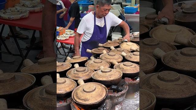 Popular claypot chicken rice of malaysian Popular claypot chicken rice of malaysian