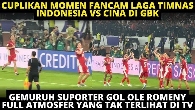 Selebrasi pecah gol ole romeny vs cina. gbk bergetar! cuplikan momem fancam timnas indonesia vs cina Selebrasi pecah gol ole romeny vs cina. gbk bergetar! cuplikan momem fancam timnas indonesia vs cina