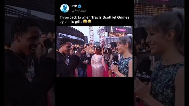 No way she fr said "it tastes good.." #travisscott #grimes No way she fr said "it tastes good.." #travisscott #grimes