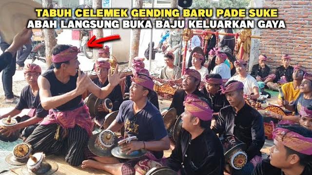 Tabuh celemek gending baru gendang beleq pade suke mataram abah langsung buka baju keluarkan gayanya Tabuh celemek gending baru gendang beleq pade suke mataram abah langsung buka baju keluarkan gayanya