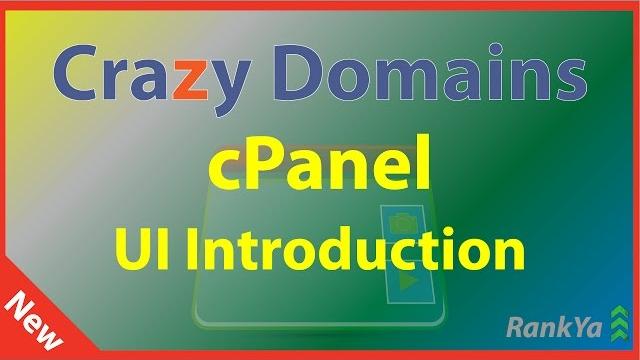 Crazy domains cpanel ui introduction Crazy domains cpanel ui introduction