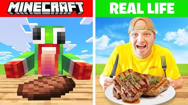 I ate every minecraft food in real life I ate every minecraft food in real life