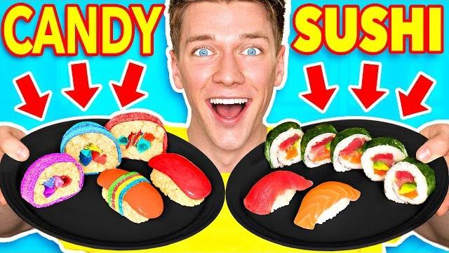 Making food out of candy!! learn how to make diy edible candy vs real food challenge Making food out of candy!! learn how to make diy edible candy vs real food challenge