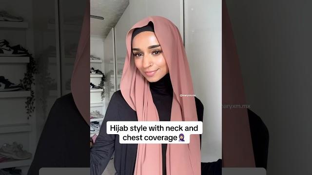 Neck and chest coverage hijab style #hijabtutorial #hijabstyle #hijabinspiration #muslimgirl Neck and chest coverage hijab style #hijabtutorial #hijabstyle #hijabinspiration #muslimgirl