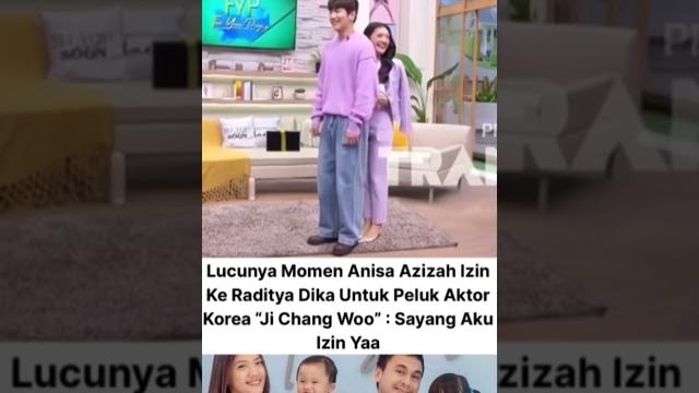 Lucunya anisa azizah izin ke suami peluk ji chang wook #annisaazizah #radityadika #jichangwook #fyp Lucunya anisa azizah izin ke suami peluk ji chang wook #annisaazizah #radityadika #jichangwook #fyp