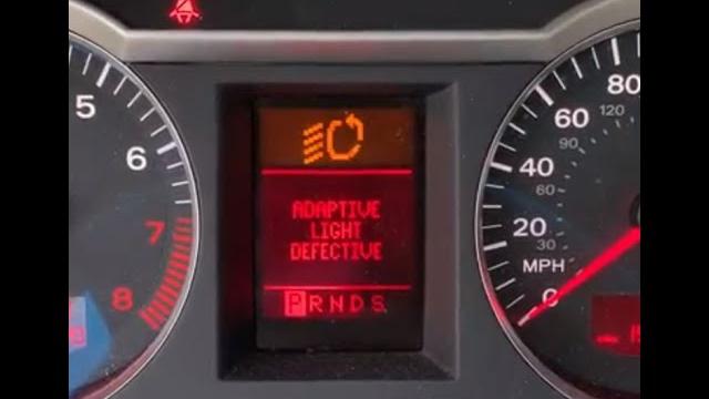Audi "adaptive headlight defective" - how to fix Audi "adaptive headlight defective" - how to fix