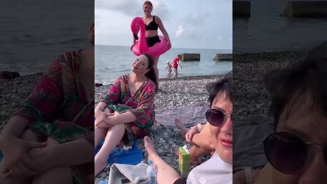 Воловичевы на пляже #хомяки Воловичевы на пляже #хомяки