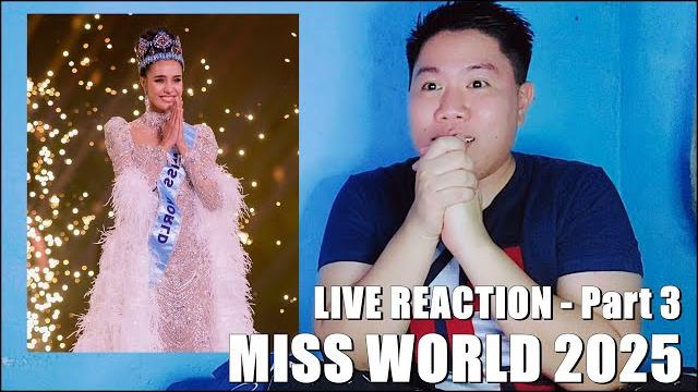 Miss world 2025 | live reaction (part 3 - top 4 announcement, final question, crowning) Miss world 2025 | live reaction (part 3 - top 4 announcement, final question, crowning)